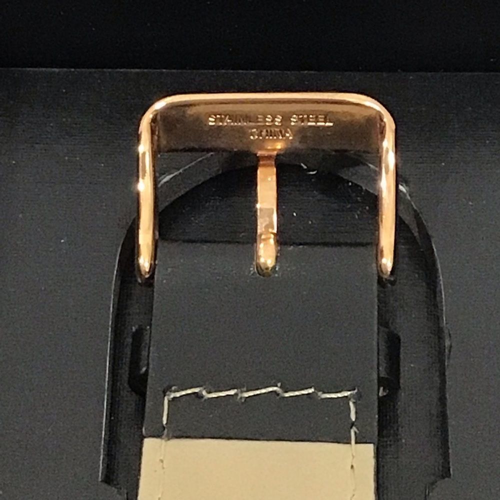 Stauer 22671 3ATM Stainless Steel Water Resistant Rose Gold Black Band Watch - Picture 7 of 10
